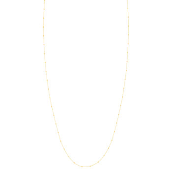 Chaine or jaune 750 motif carré 45 cm