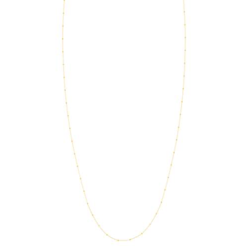 Chaine or jaune 750 motif carré 45 cm