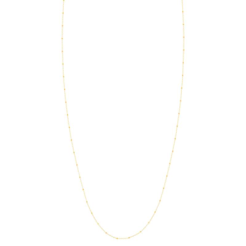 Chaine or jaune 750 motif carré 45 cm - vue 1