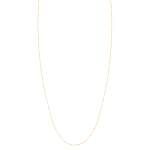 750 geelgouden ketting met vierkant motief, 45 cm - afbeelding 2