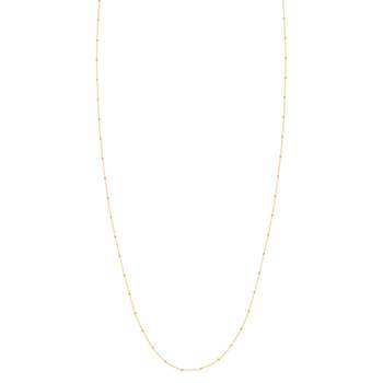 Chaine or jaune 750 motif carré 45 cm