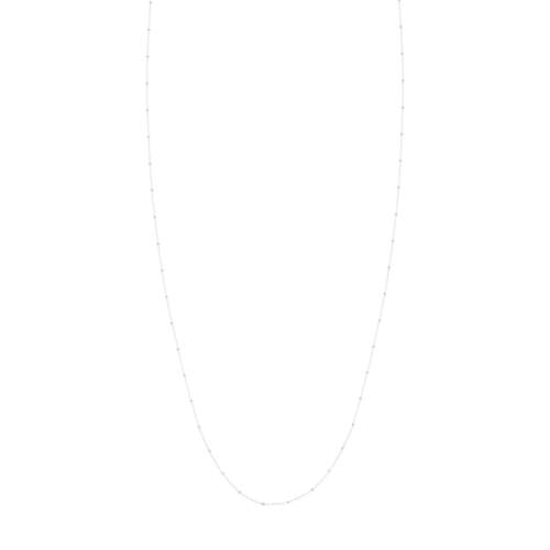 750 white gold square chain 45 cm