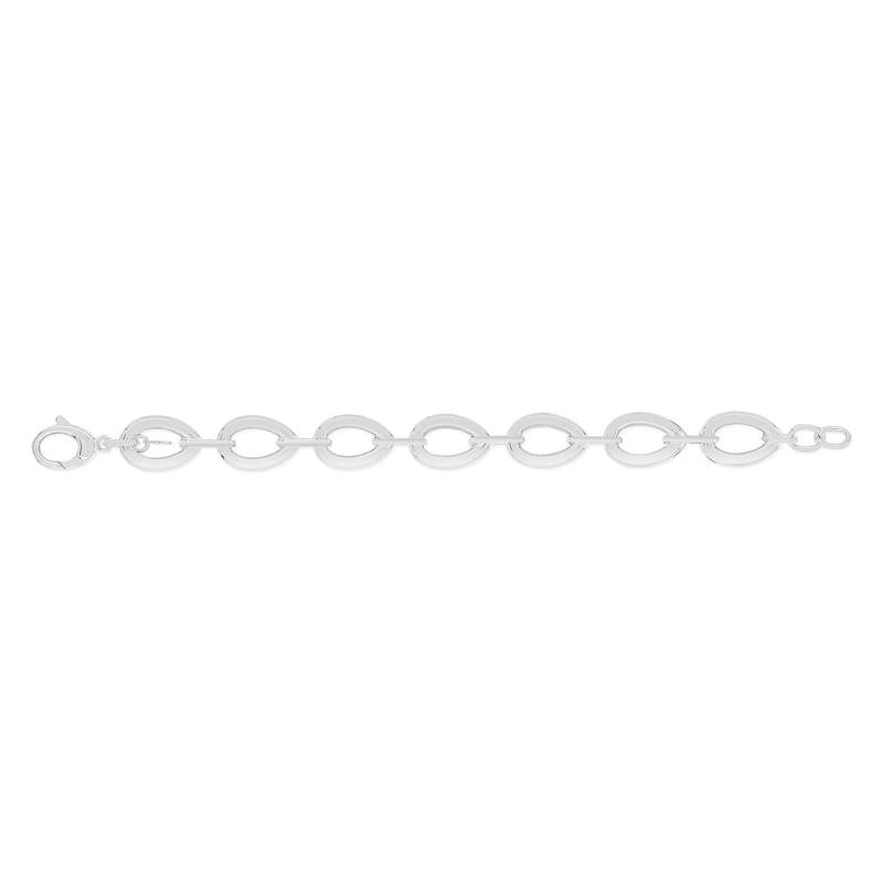 Bracelet argent 925 maille goutte 21 cm - vue 1