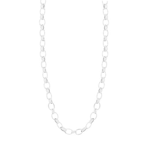 Collier argent 925 maille ovale croisée 44 cm