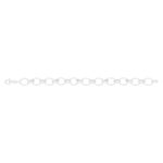 Bracelet argent 925 mailles ovales croisées 19 cm - vue 1
