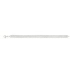 Bracelet argent 925 maille fantaisie 18 cm - vue 1