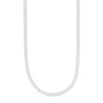 Collier argent 925 maille ajourée fantaisie 42,5 cm - vue 1