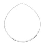 Collier argent 925 maille oméga 41 cm - vue 1