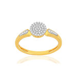 Bague or 375 2 tons diamants - vue 1