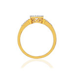 Bague or 375 2 tons diamants - vue 2