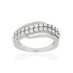 Bague MATY Or 750 blanc Diamants - vue 1