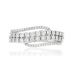 Bague MATY Or 750 blanc Diamants - vue 3