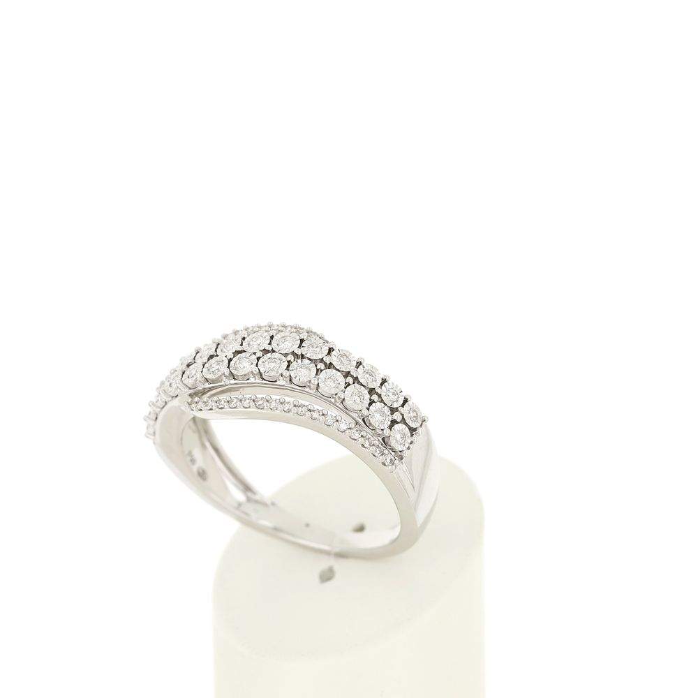 Bague MATY Or 750 blanc Diamants - vue 3