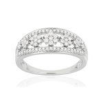 Bague MATY Or 750 blanc Diamants - vue 1