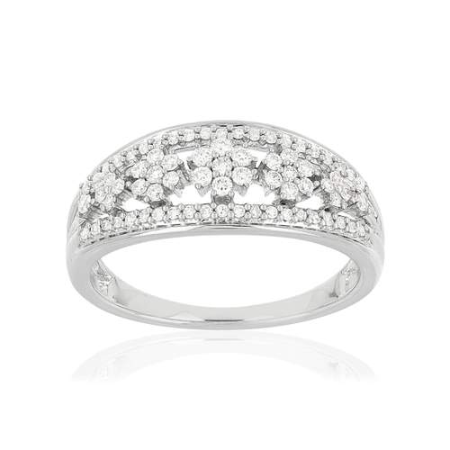Bague MATY Or 750 blanc Diamants