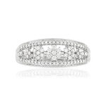 Bague MATY Or 750 blanc Diamants - vue 3