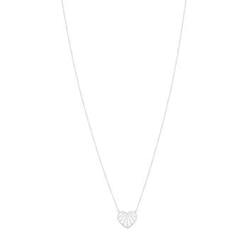 Collier MATY Or 750 blanc Diamants 0.25 ct 45 cm