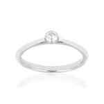 Bague MATY Or 375 blanc Diamant - vue 1