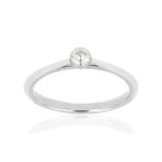 Bague MATY Or 375 blanc Diamant - vue 1