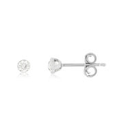 Boucles d'oreilles MATY Or 375 blanc Diamants