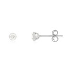 Boucles d'oreilles MATY Or 375 blanc Diamants - vue 1