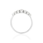 Bague MATY Or 375 blanc Diamants - vue 2