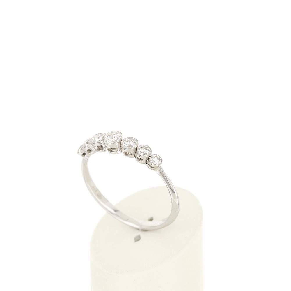 Bague MATY Or 375 blanc Diamants - vue 3