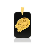Pendentif MATY BELIER Or jaune 375 onyx noir