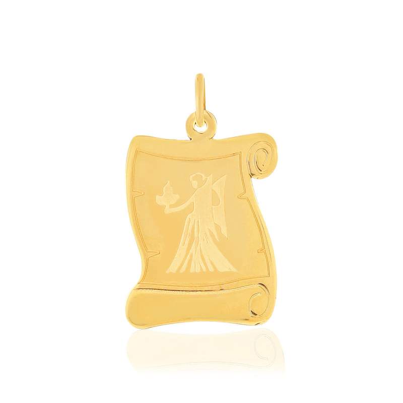 Pendentif MATY VIERGE Or jaune 375 - vue 1