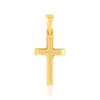 Pendentif croix or 375 jaune - vue V1