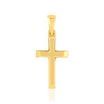 Pendentif croix or 375 jaune - vue 1