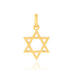 Pendentif or jaune 750 étoile de David - vue 1