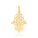 Pendentif or jaune 750 main de fatma - vue 1