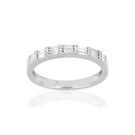 Alliance or blanc 750 diamants 0.20 ct 2.4 mm