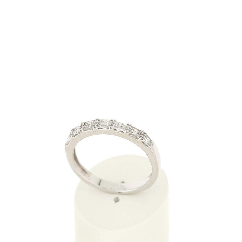 Alliance or blanc 750 diamants 0.20 ct 2.4 mm - vue 2