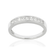 Alliance or blanc 750 diamants 0.50 ct 3.2mm