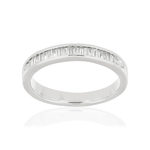 Alliance or blanc 750 diamants - vue 1