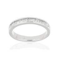 Bague or blanc 750 diamants