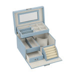 Coffret bijoux bleu clair - vue 1