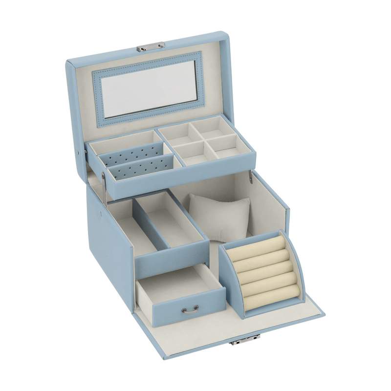 Coffret bijoux bleu clair - vue 1