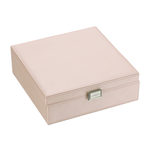 Coffret bijoux matière synthétique rose pâle - vue 2