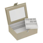 Coffret bijoux beige - vue 1