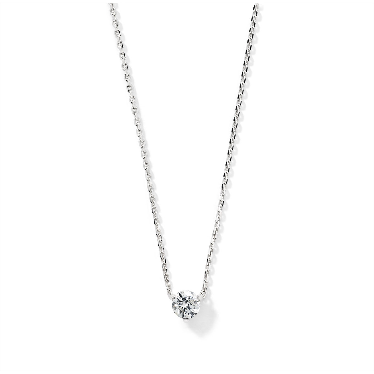 tissue midnight small Collier or 750 blanc diamant 42 cm - Femme - Collier | MATY