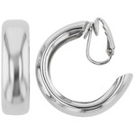 Boucles d'oreilles clip rhodiées - vue 1