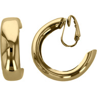 Boucles d'oreilles clip dorées