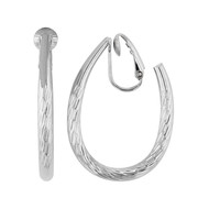 Clips d'oreilles rhodiés