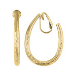Boucles d'oreilles clip dorées - vue 1