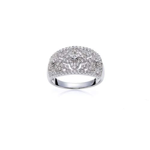 Bague argent 925 zirconias