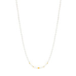 375 gold necklace with Chinese cultured pearls, 42 cm - view 1