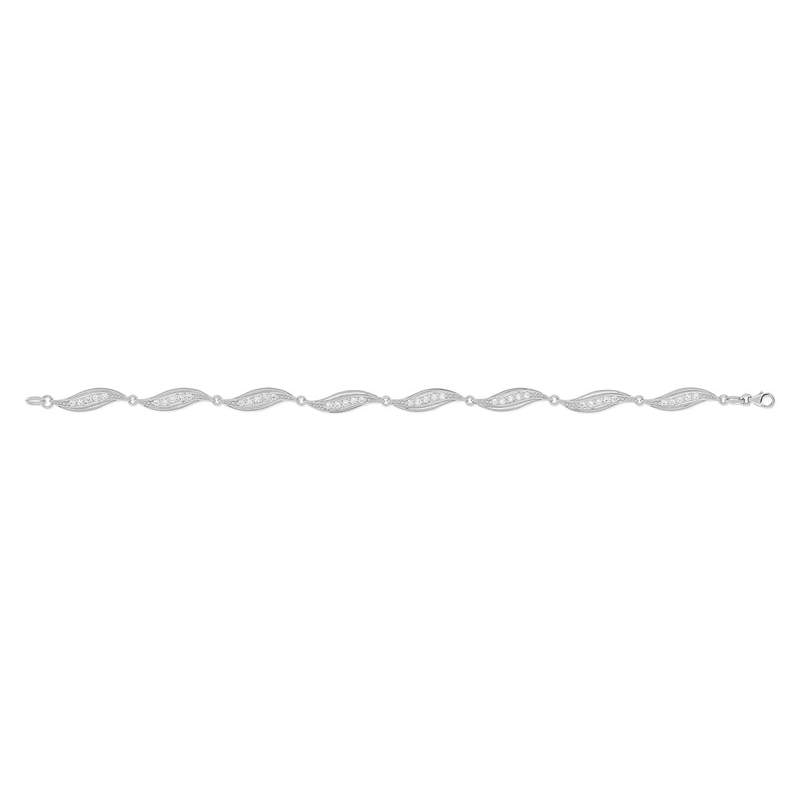 Parure argent zirconias - vue D3